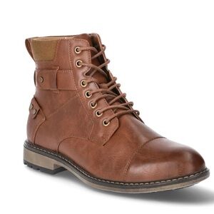 PORTLAND BOOT COMPANY Mens Ankle Boot Size 10.5 Lace Up Tan Comfort Insole New